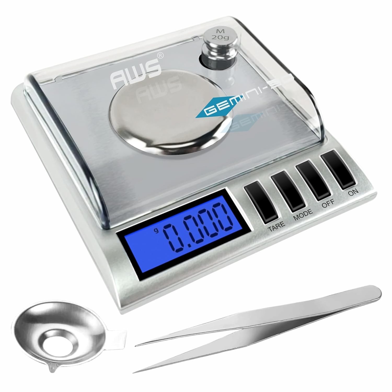 Gem-20 Milligram Scale Digital Jewelry/Lab 20G, Silver-used