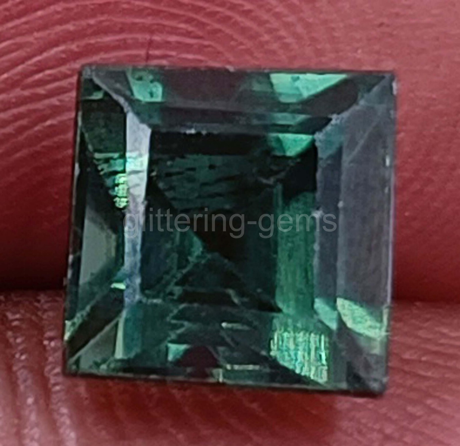 IGL Certified 4-5 Carat Natural Green Alexandrite Princess Cut Gemstone 5SDI