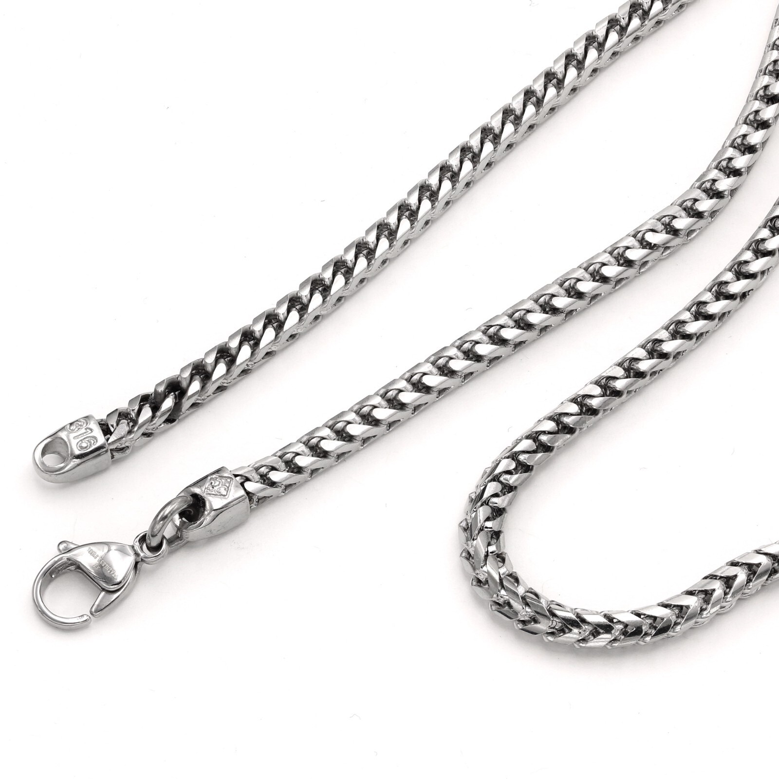Stainless Steel Multi Size Franco Chain Necklace / bracelet