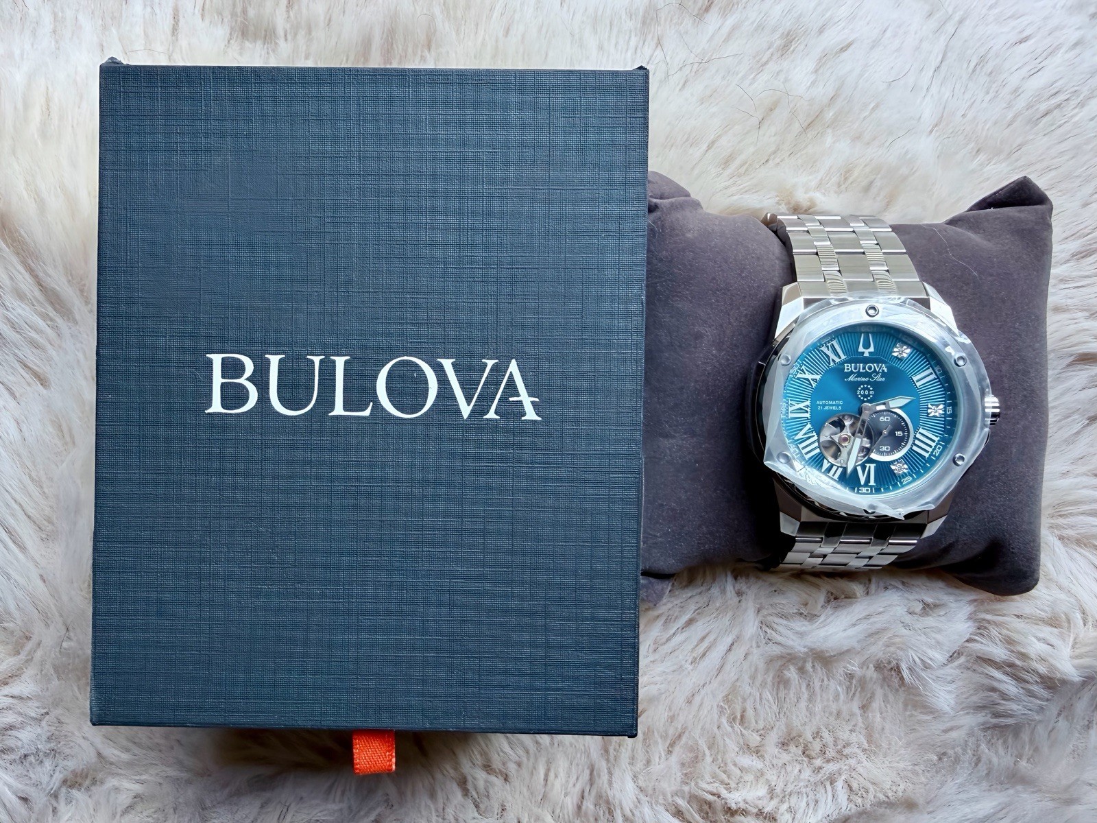 Bulova Marine Star Marc Anthony A (98D184) Unworn – Diamond Accent 1, 3, 5