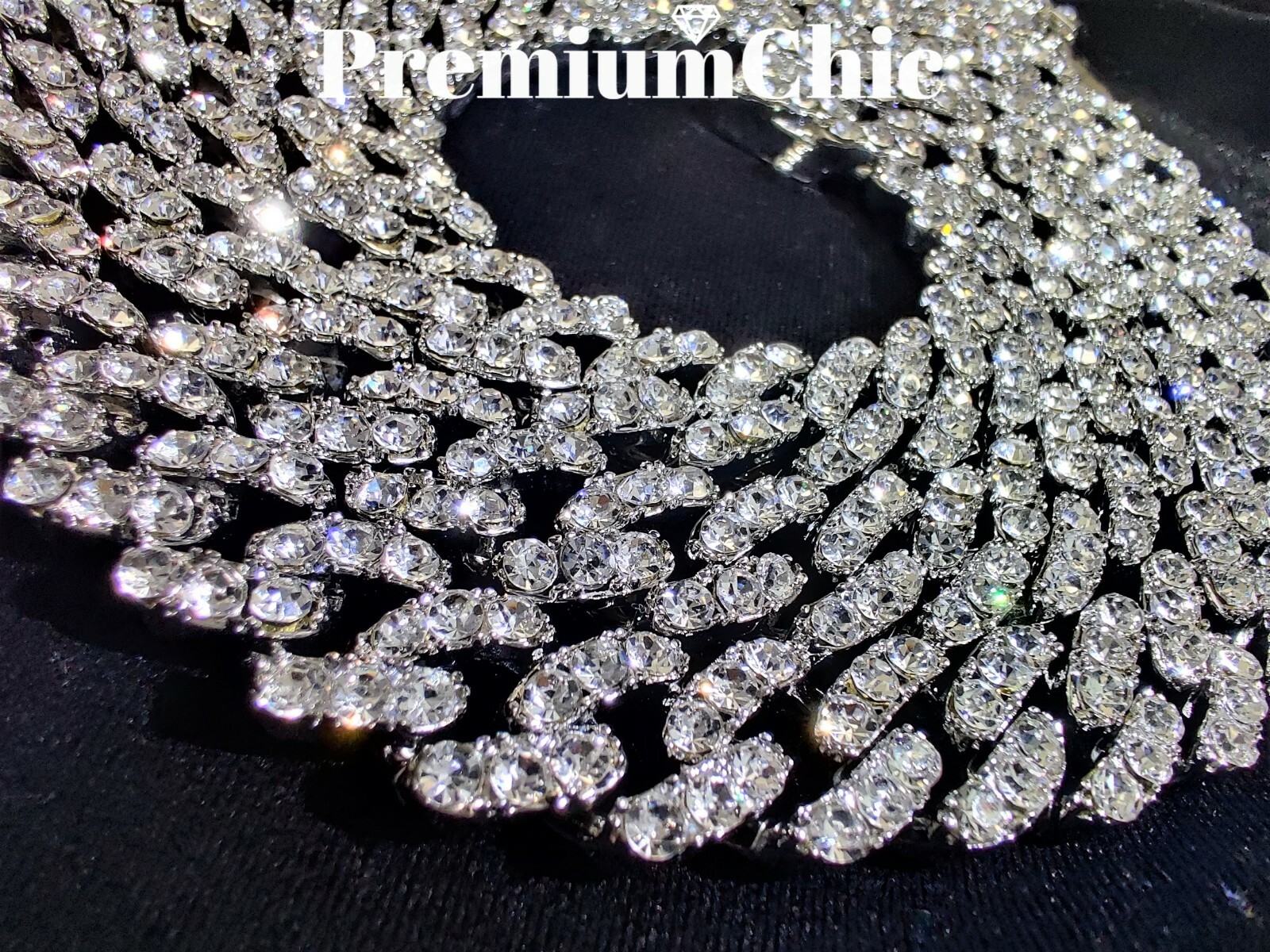Miami Cuban Designer Link CZ Chain or Bracelet FULLY ICED Gold Plated Jewelry