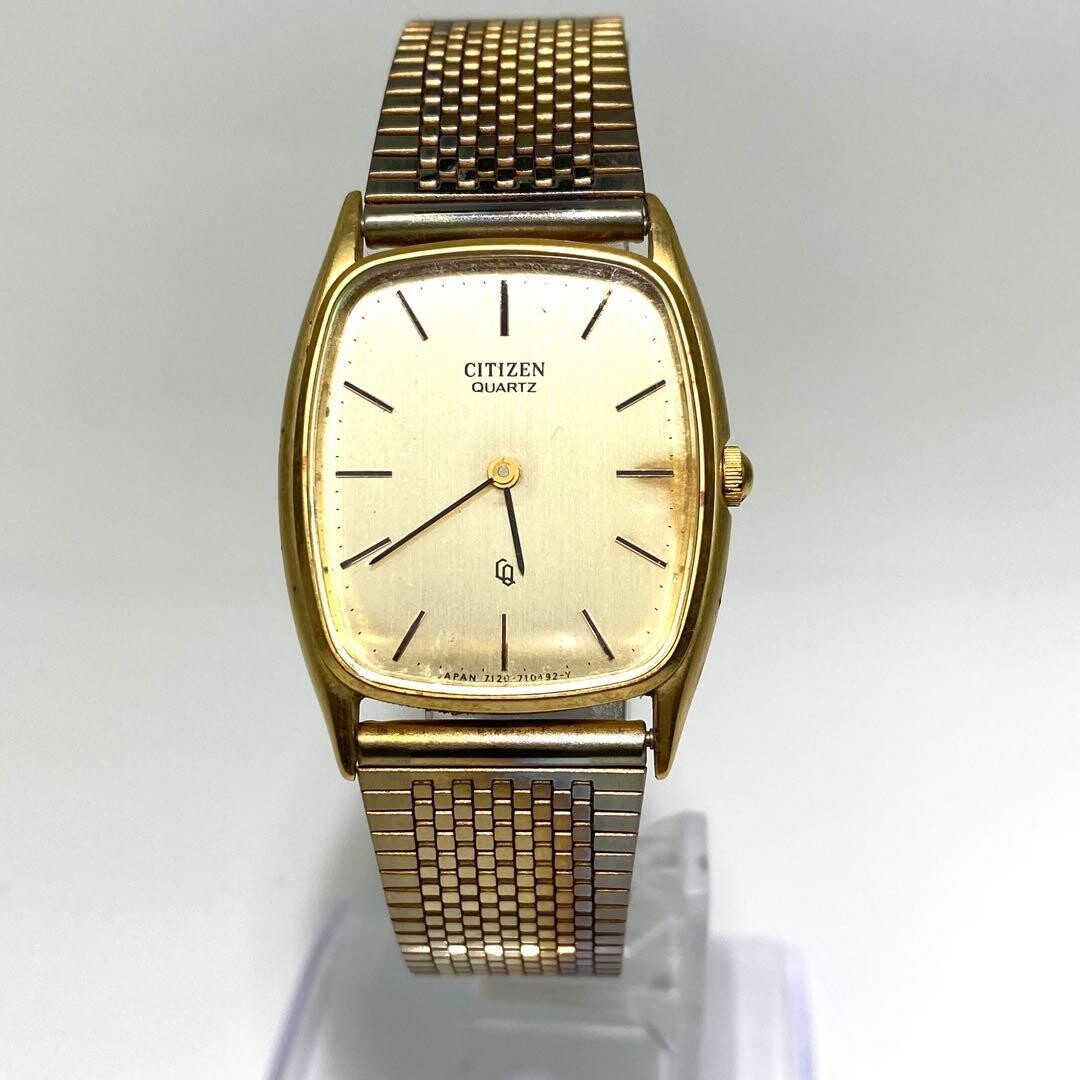 CITIZEN Wristwatch Quartz Stick Indexes Mesh Bracelet Authentic From Japan