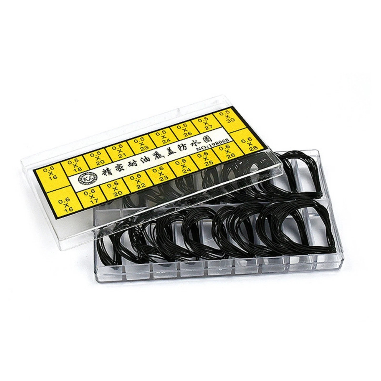 200pcs 0.5&0.6mm Waterproof Watch O-Ring Rubber Gasket Assortment For Watchmaker