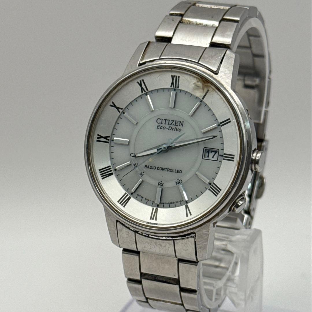 Citizen Eco-Drive Radio Solar Watch H415 S054541 Working Used
