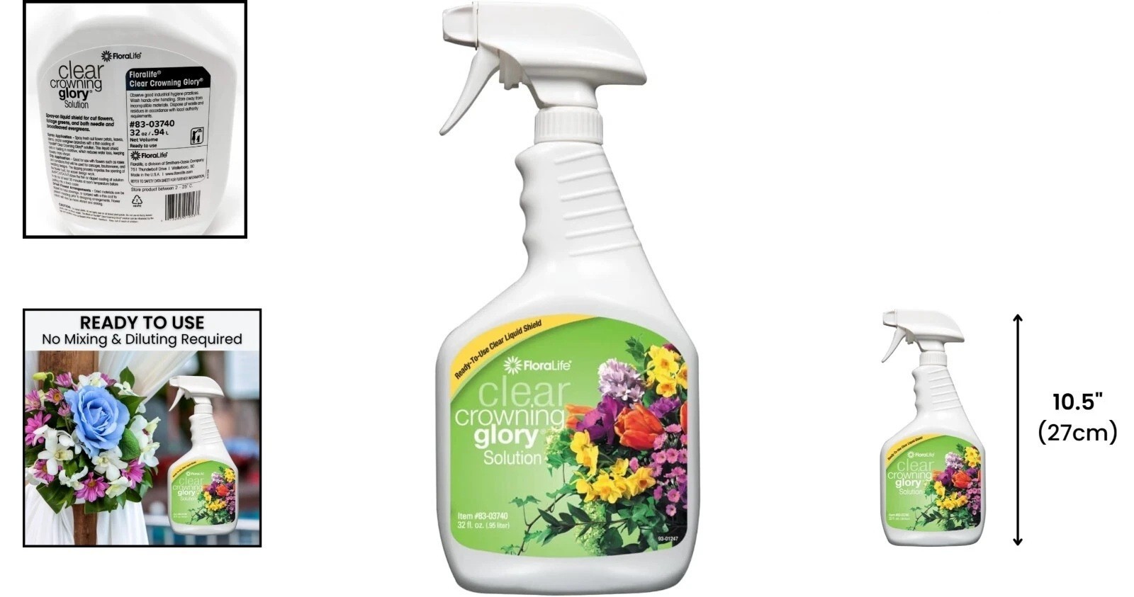 Crowning Glory 32 Fl. Oz Flower Spray – Easy Application for Gorgeous Blooms