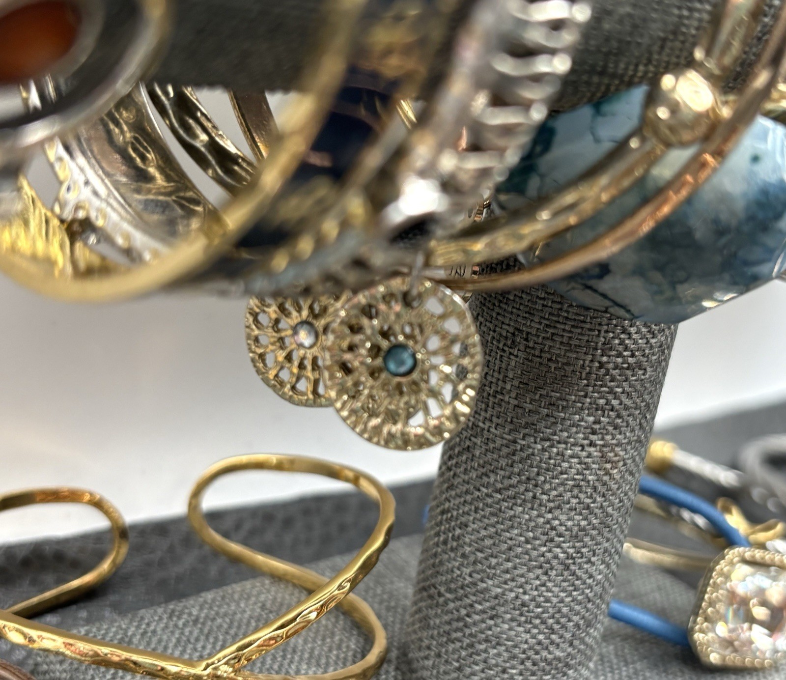 VTG – Modern Boho Ethnic Mixed Metals Jewelry Lot Bracelet Bangle Cuff