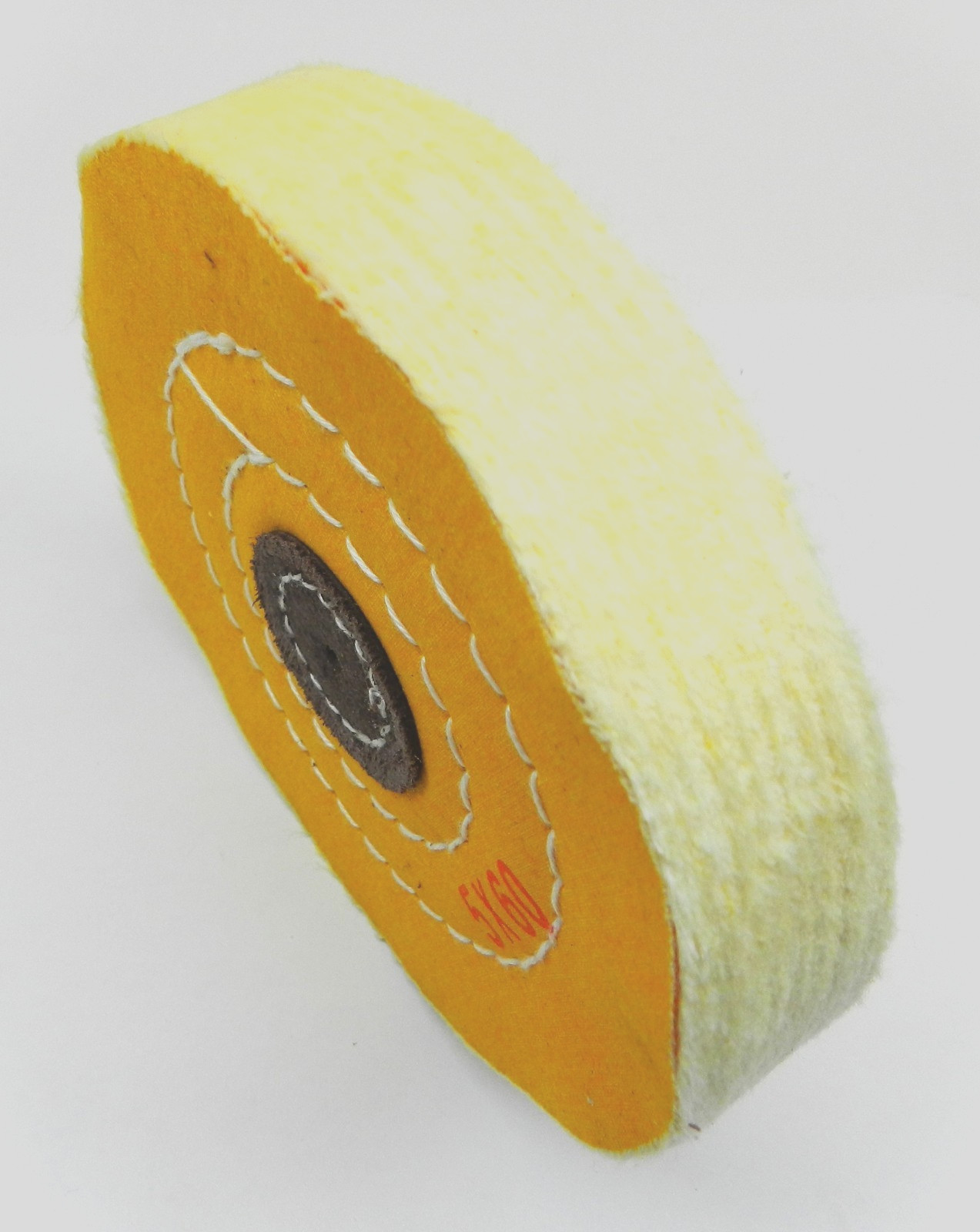 5″ Jewelers Buff Wheel Yellow Treated 60 Ply Stitched Buffing Polishing