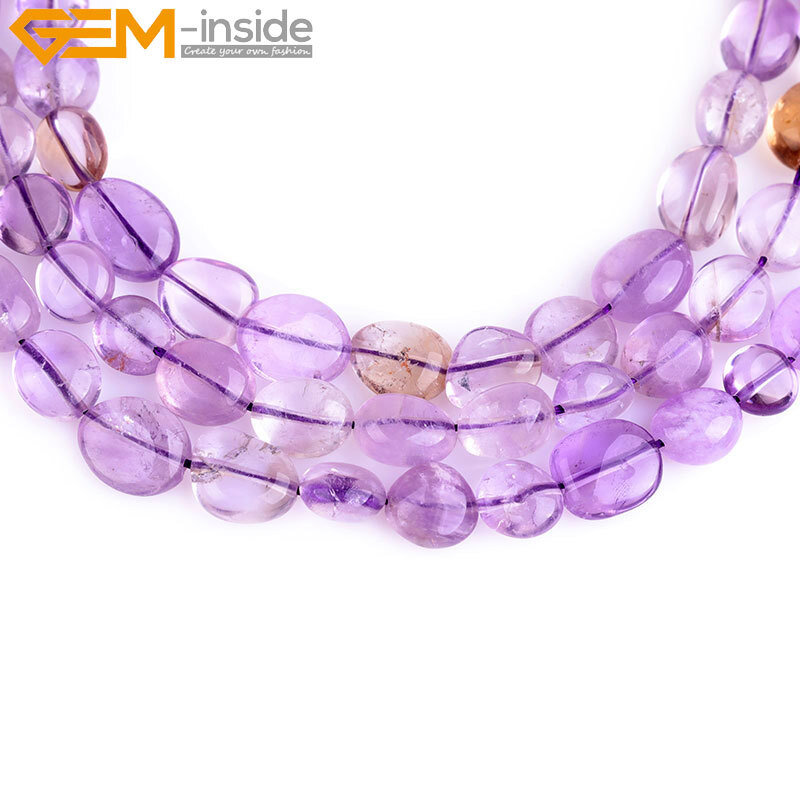 Fluorite Amethyst Beads Freeform Nugget Gemstone For Jewelry Making 15″ 9x12mm