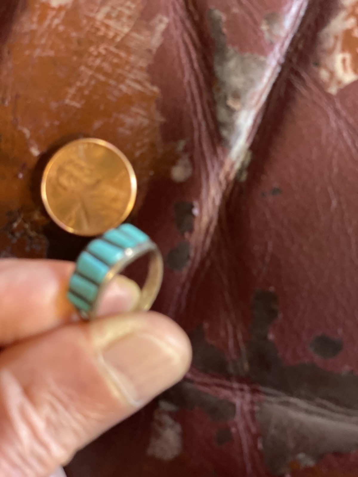 turquoise ring size 6wght2grams