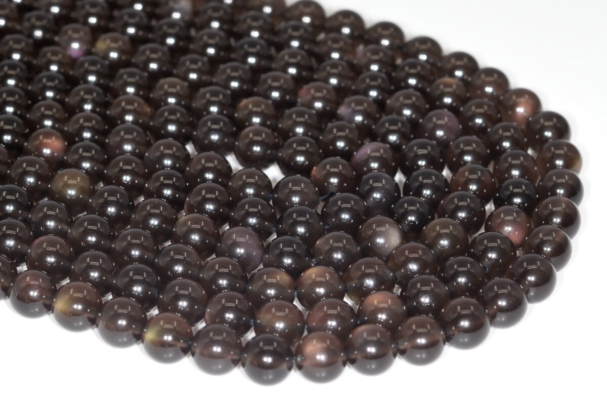 Natural Rainbow Obsidian Transparent Beads Grade AAA+ Round Loose Beads 6/8MM