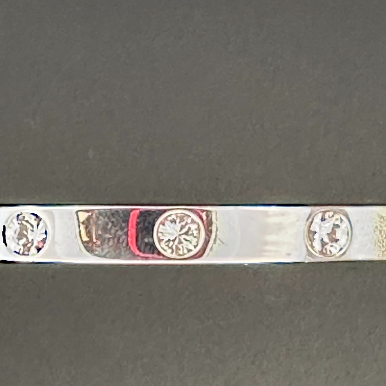 Coast Silver‑Tone Bangle – Bezel‑Set Crystal Accents