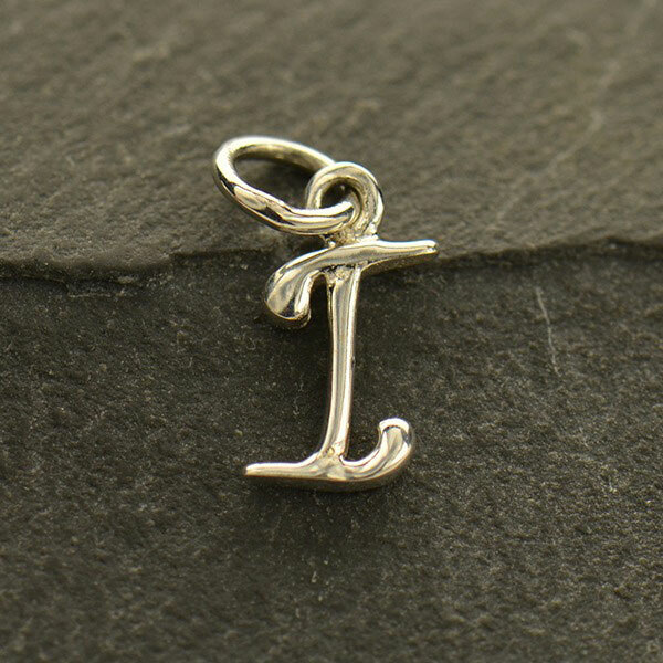 Sterling Silver 0.925 Initial Letter Script Alphabet Necklace Pendant Charm A-Z