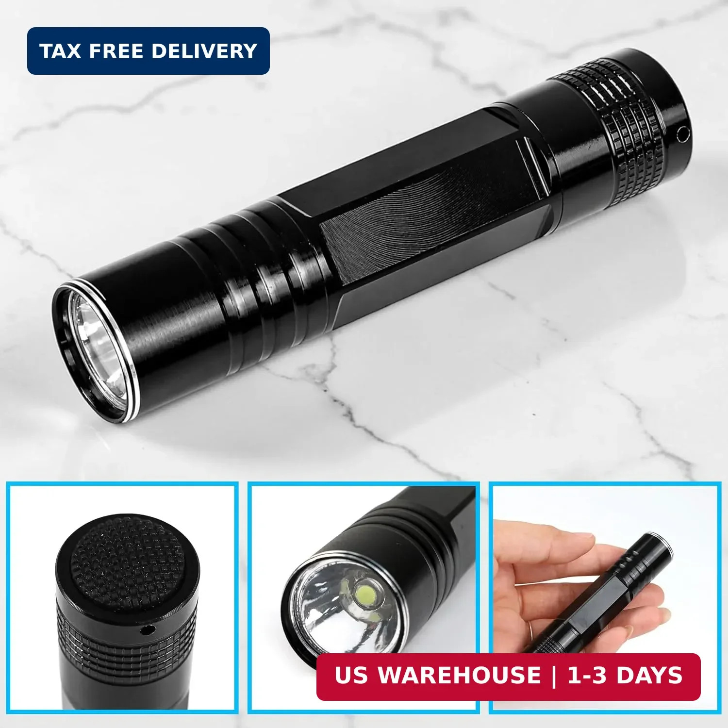 Flashlight for Gemstone Refractometer, Gem Tester Light for Stone Identification