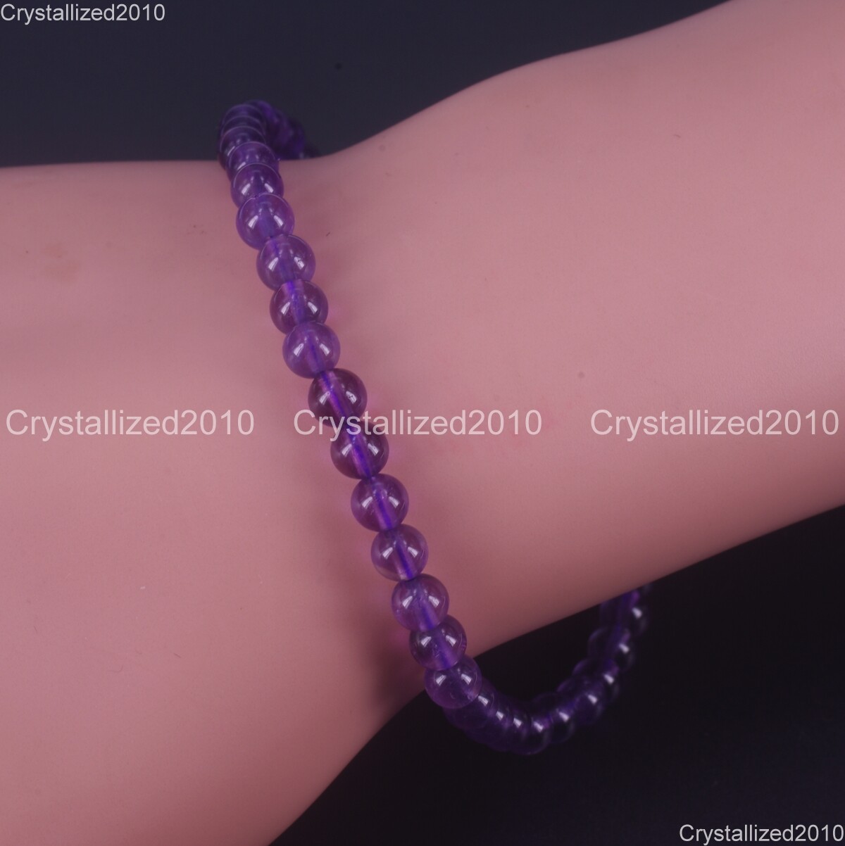 Handmade 4mm AAA Natural Gemstone Round Beads Stretchy Bracelet Healing Reiki 8″