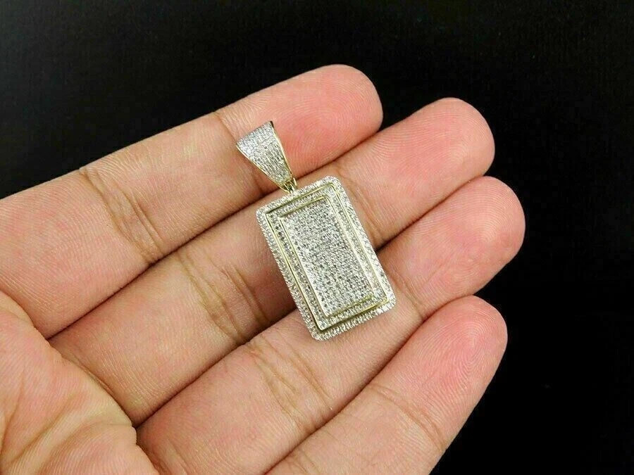 2.00 Ct Round Cut Diamond VVS1/D Pendant With Free Chain 14K Yellow Gold Finish