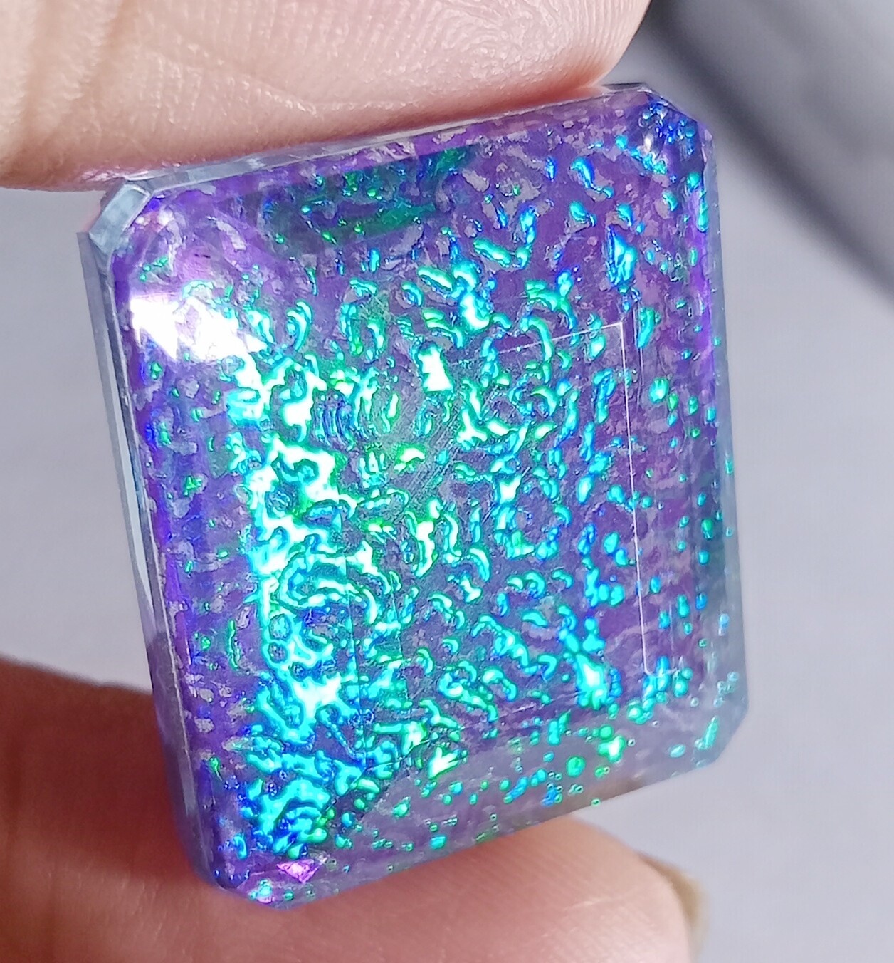 Emerald Cut Natural Monarch Fire Opal Certified 50+ Ct Loose Gemstone