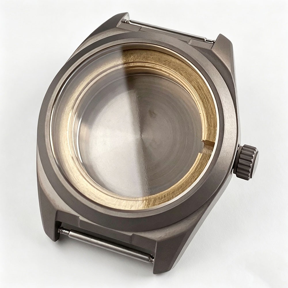 20ATM Retro 40mm Titanium Watch Case Sapphire Glass Fit NH35 ETA2824 Miyota 8215