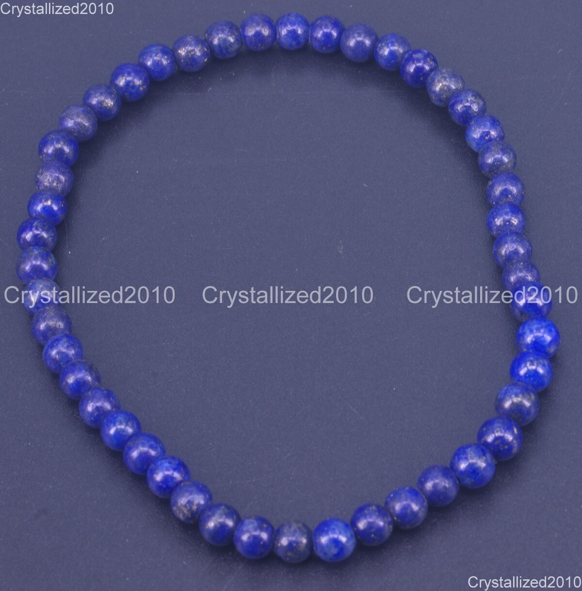 Handmade 4mm AAA Natural Gemstone Round Beads Stretchy Bracelet Healing Reiki 8″