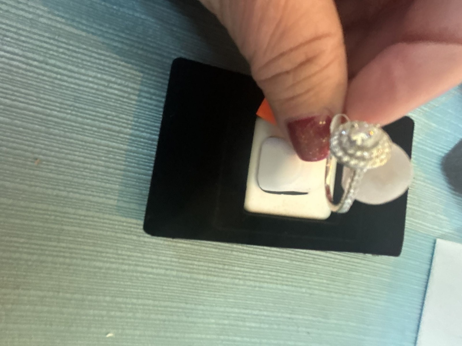 Moissanite Halo Engagement Ring in 925 Sterling Silver, 0.75 CTW, Size 6