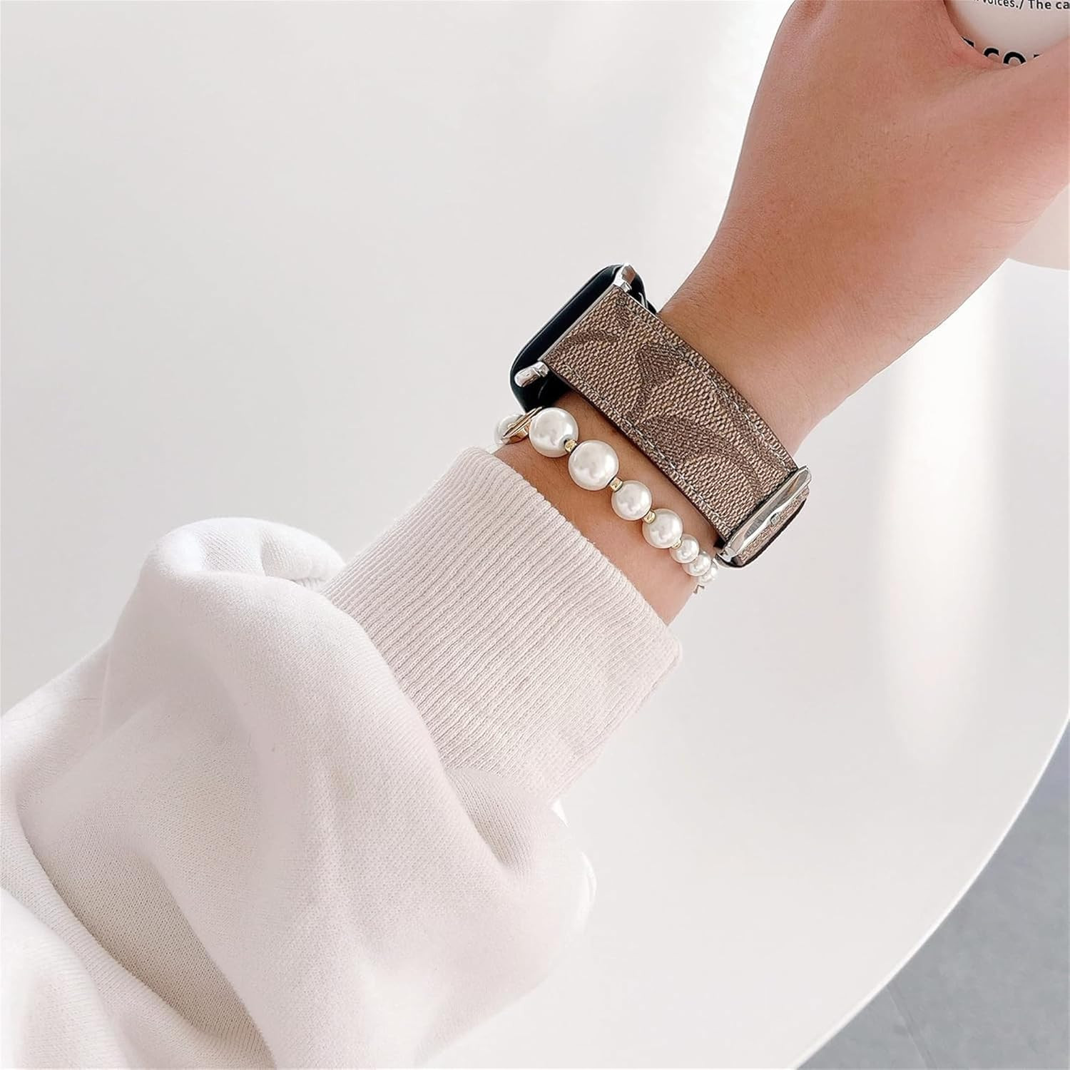 Designer Band Compatible with Apple Watch Band 38mm 40mm 41mm 42mm 44mm 45mm 46m