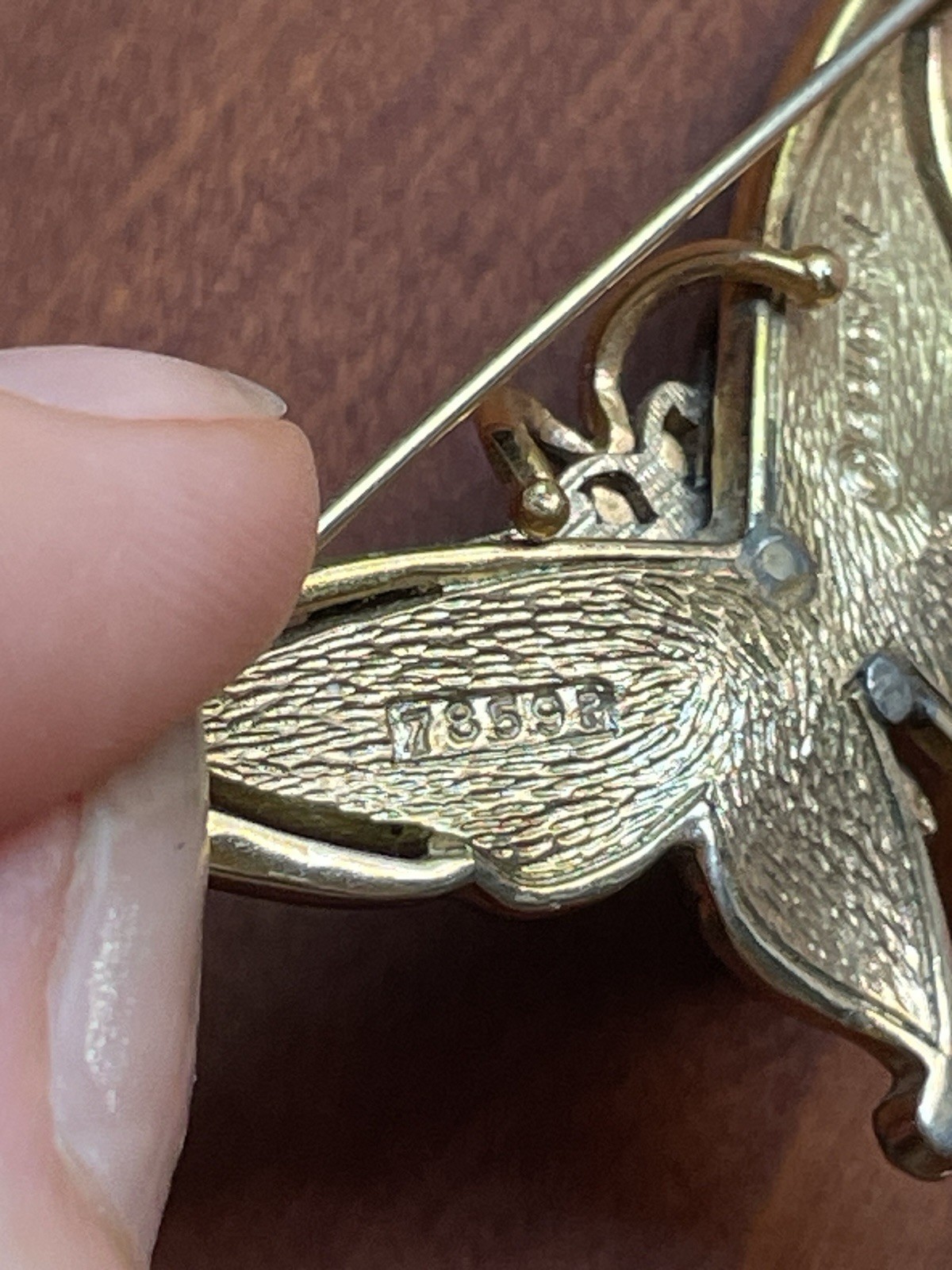 Stunning Vintage 1965 Signed Marcel Boucher Butterfly Brooch Pin (Design #9155P)