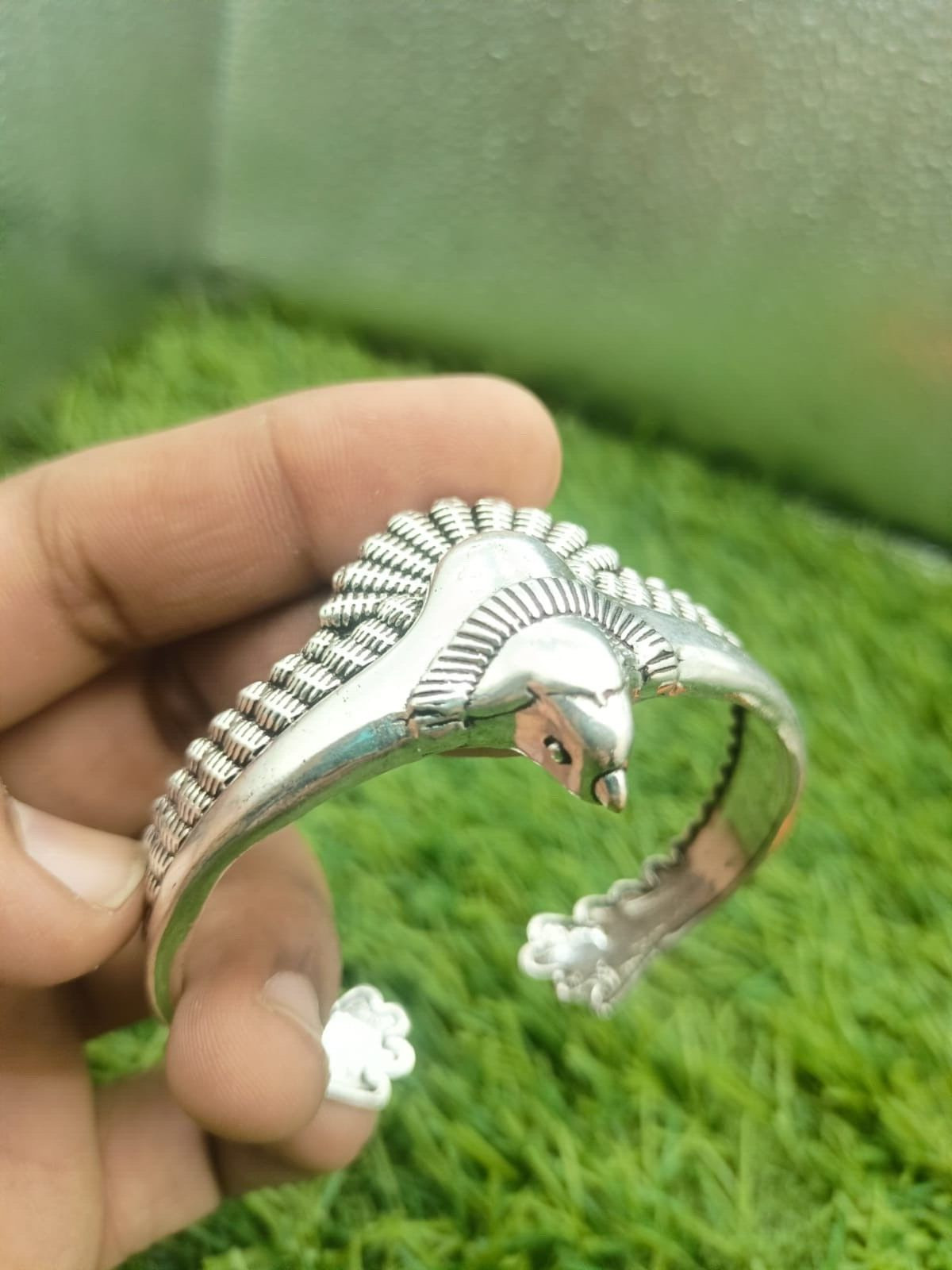 Eagle Cuff 925 Sterling Silver Handmade Jewelry Eagle Cuff Bracelet Size-ADJ”