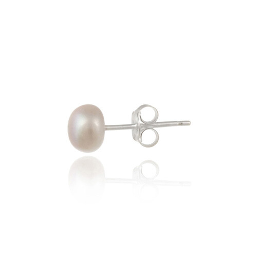 925 Silver Freshwater 6-6.5mm Pink Pearl Stud Earrings