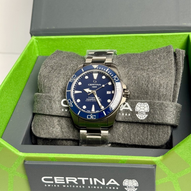 Certina DS Action Diver 40.5mm Blue Dial Men’s Watch C0484074404100