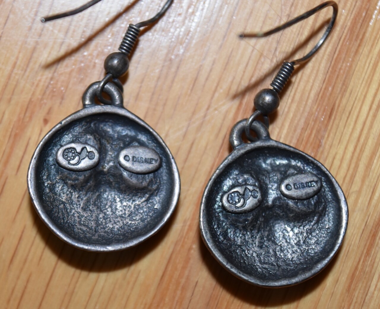 VTG Disney Nightmare Before Christmas Jack Skellington Pewter Earrings Halloween
