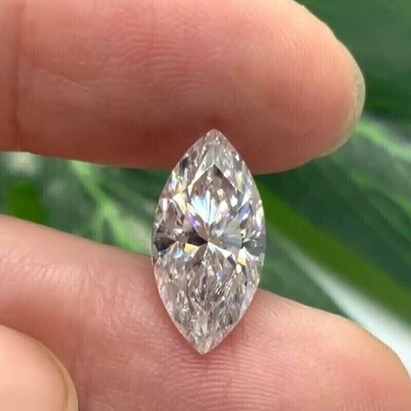 GRA Certified Loose Moissanite Marquise Cut Stones D VVS1 All Sizes