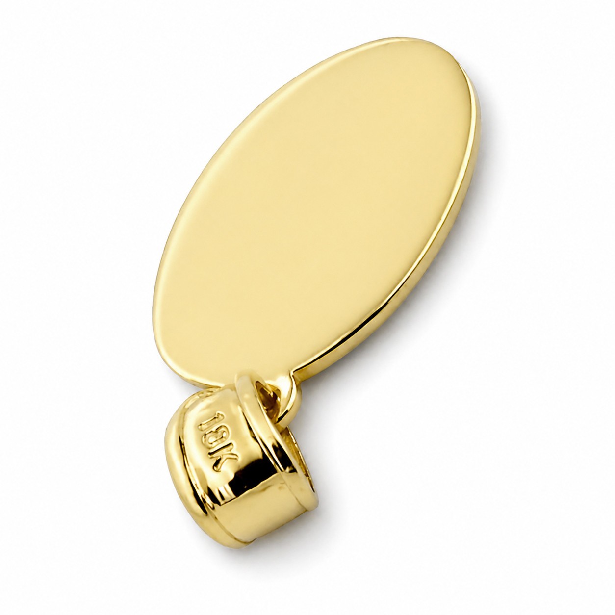 Solid 18K Yellow Gold St. Christopher Medal Pendant, 3/4″, Catholic Saint