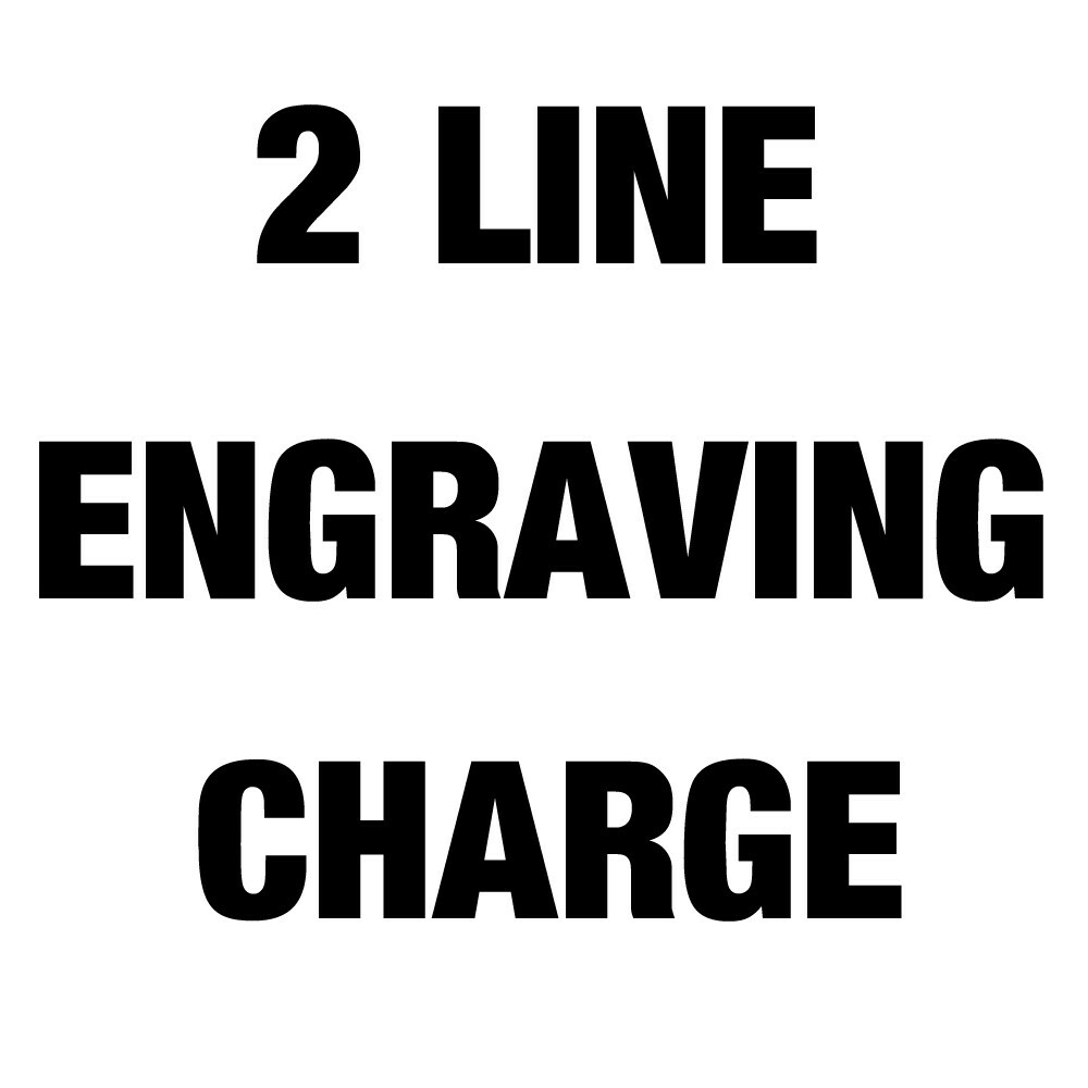 2 LINE ENGRAVING OR CUSTOM FONT CHARGE FOR RING
