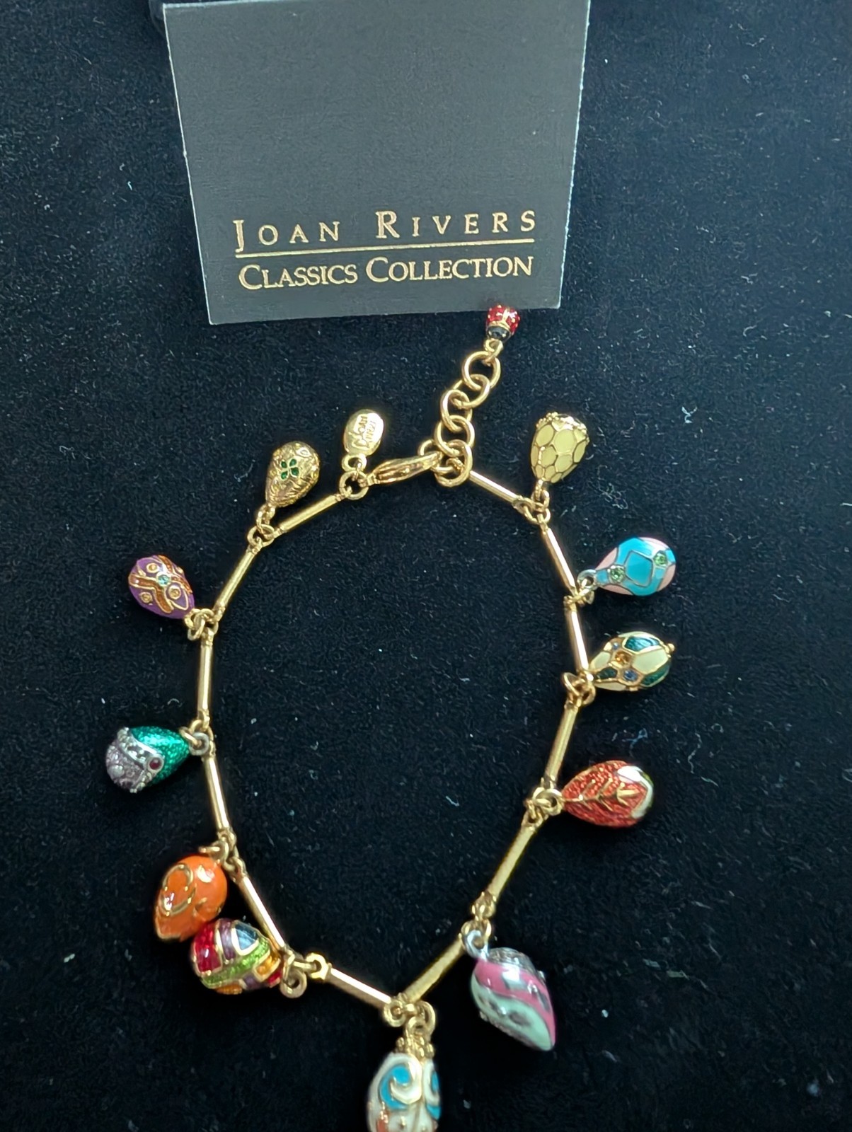 Vintage Joan Rivers Egg Bracelet