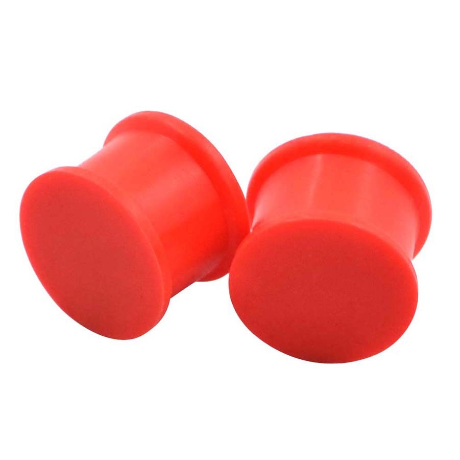 2Pcs Silicone Ear Gauges Double Flared Saddle Ear Tunnels Plugs Piercing 2g-3/4″