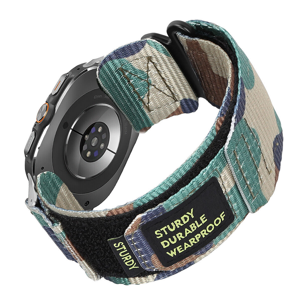 Nylon Strap for Samsung Galaxy Watch 7 Ultra 47mm Loop Band Camouflage Wristband