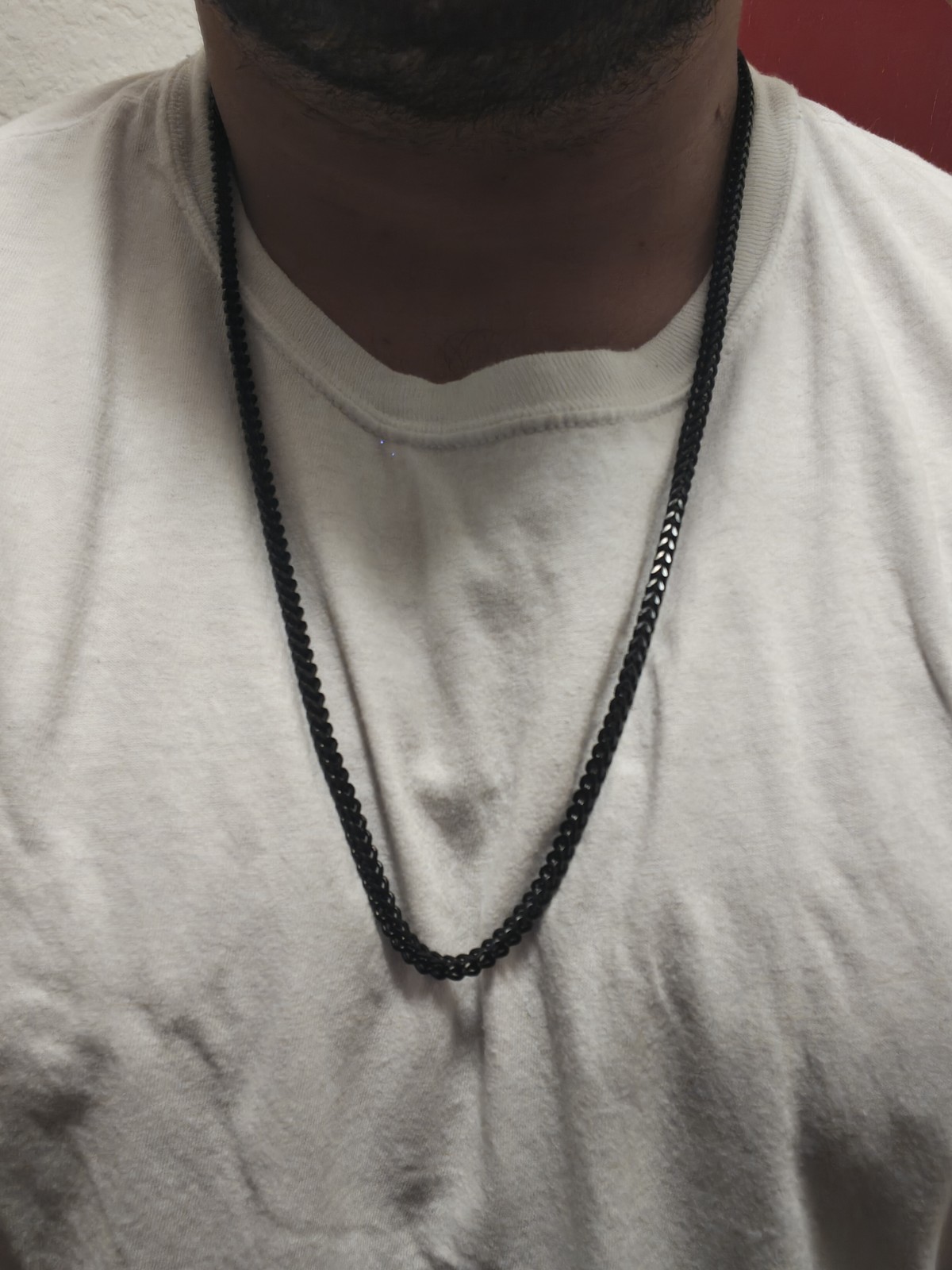 Black Box Chain Necklace 30 Inches