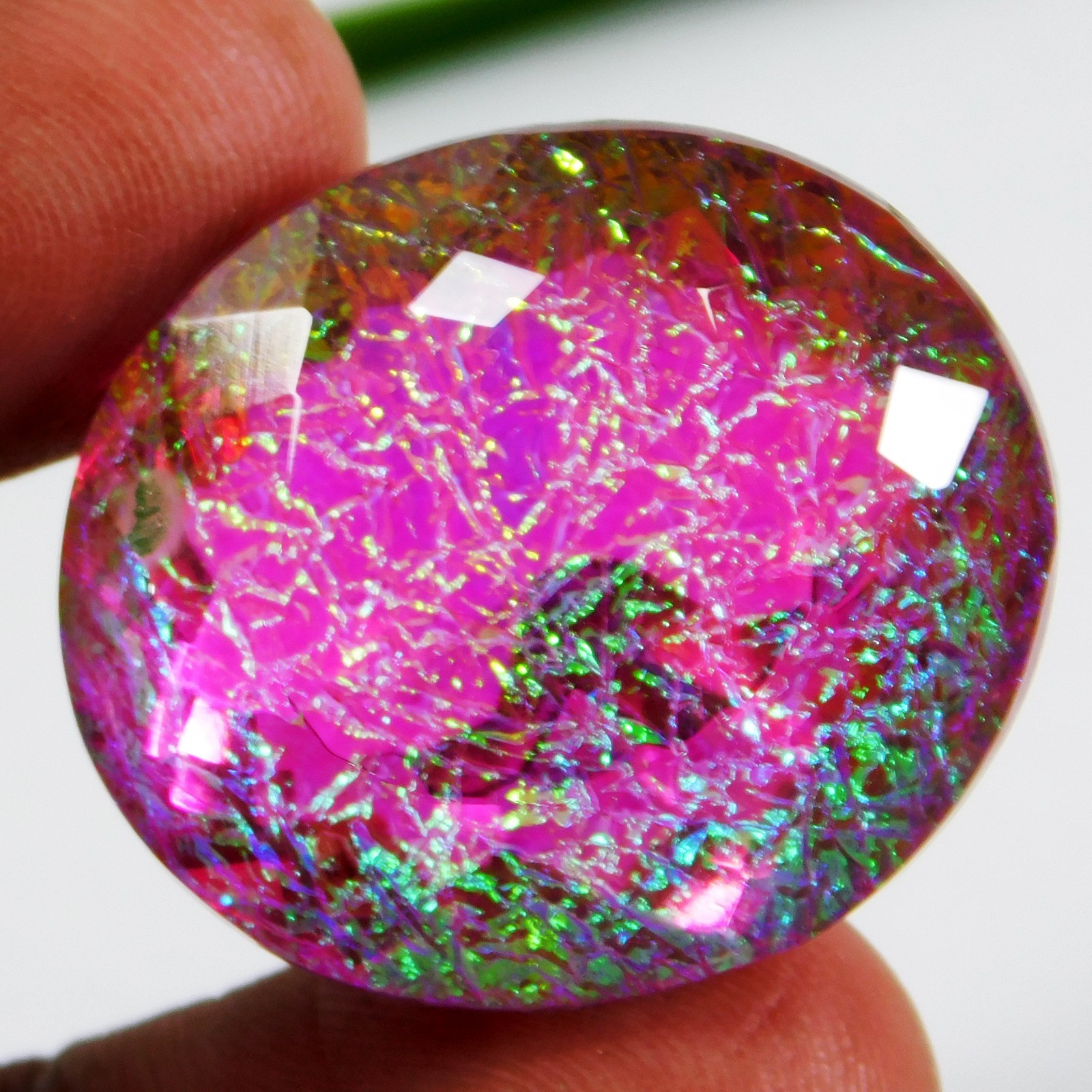 Natural 68.80 Ct Australian Monarch Fire Opal Oval Cut Certified Gemstone