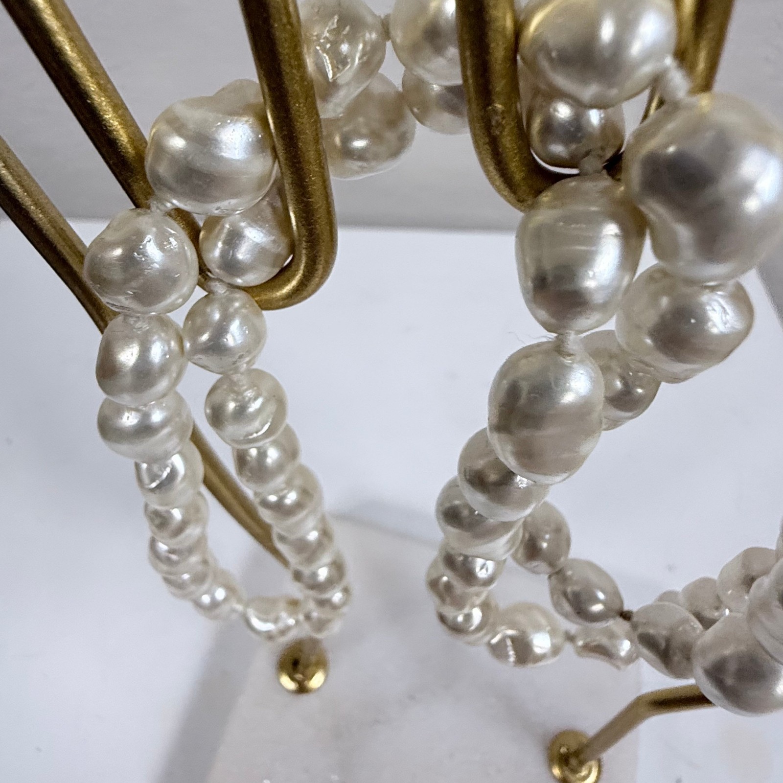 Vintage Continuous Knotted Baroque Freshwater Pearl Strand Necklace