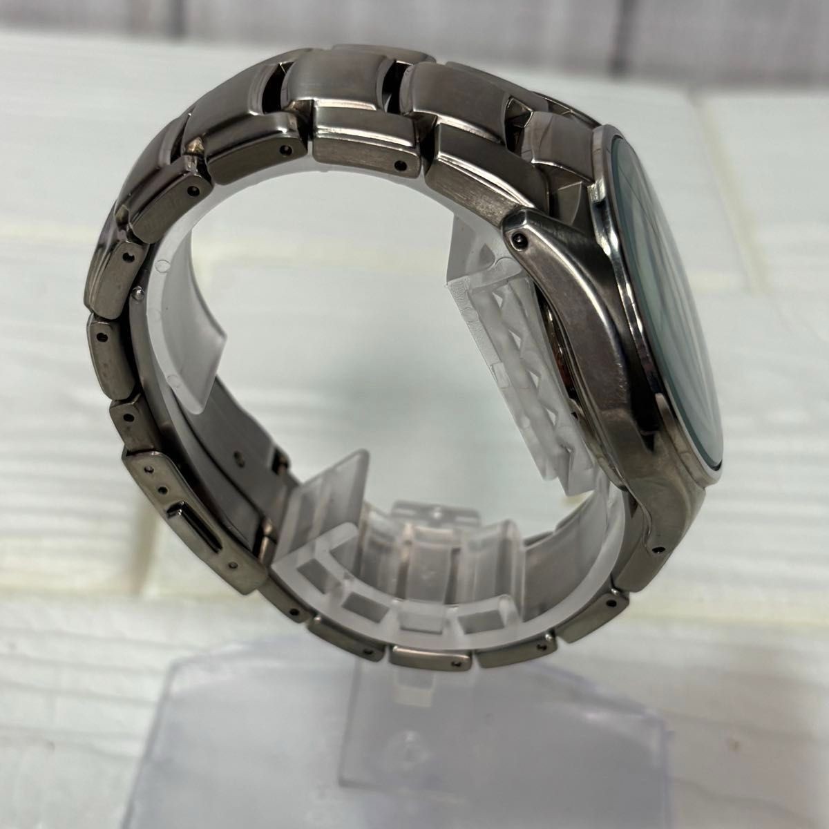 Seiko Wired 7T92-0ER0 Titanium Chronograph Blue Watch