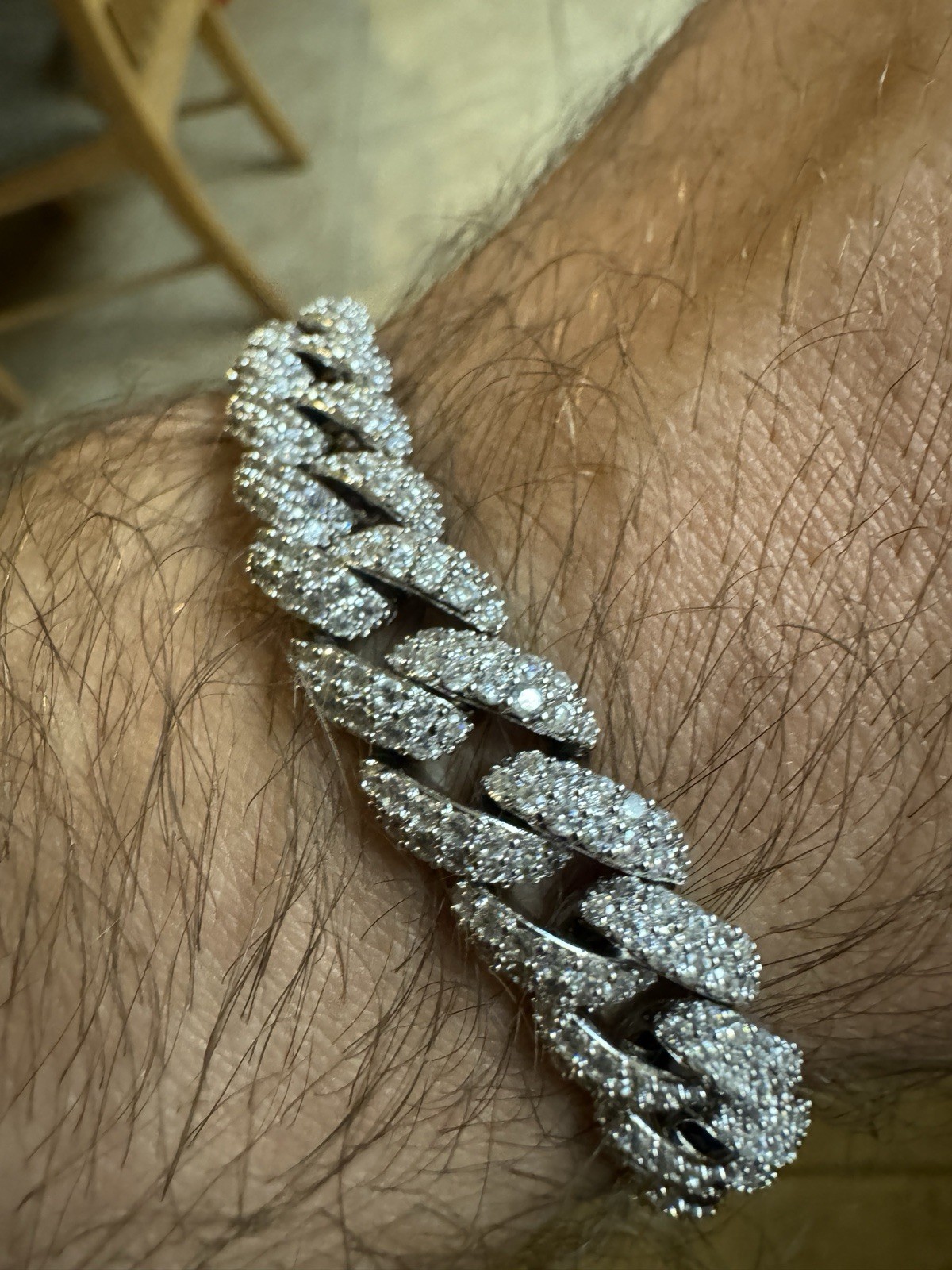 10MM +5A CZ Fully Iced Out Cuban Bracelet Round Cut