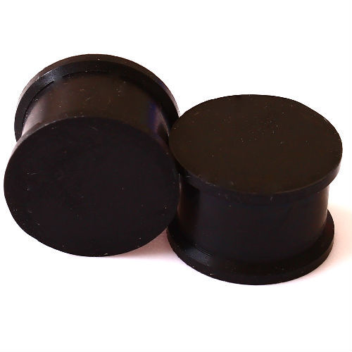 PAIR-SOLID LARGE LIP Silicone Ear Skins-Ear Gauges-Soft Ear plugs-Ear Tunnels