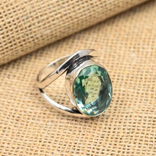 Aquamarine Gemstone 925 Sterling Silver Ring Handmade Jewelry Ring For Gift