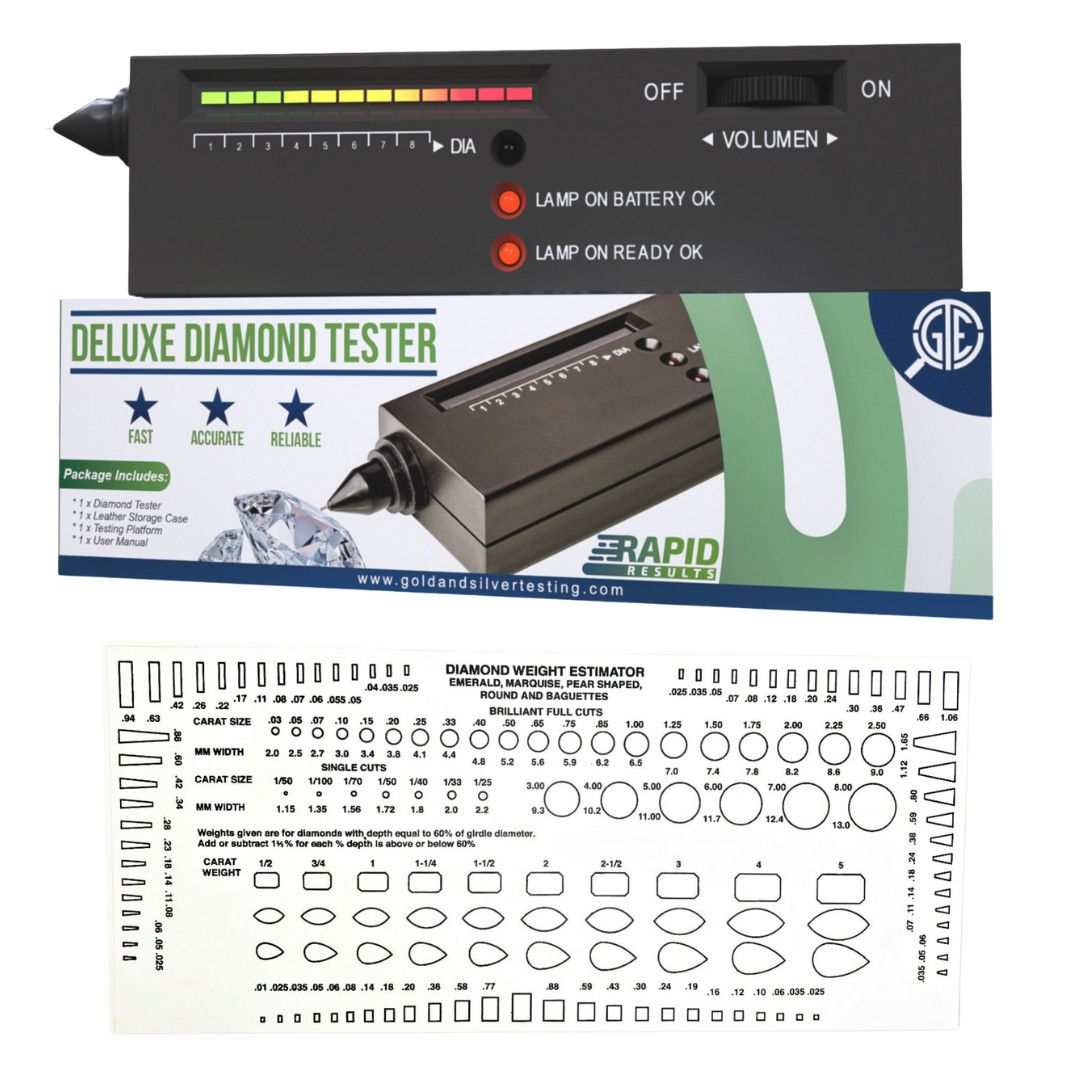 Gold Jewelry Test Kit 10K 14K 18K 22K 24K Tester 999 Diamond Gemstone Metal Test