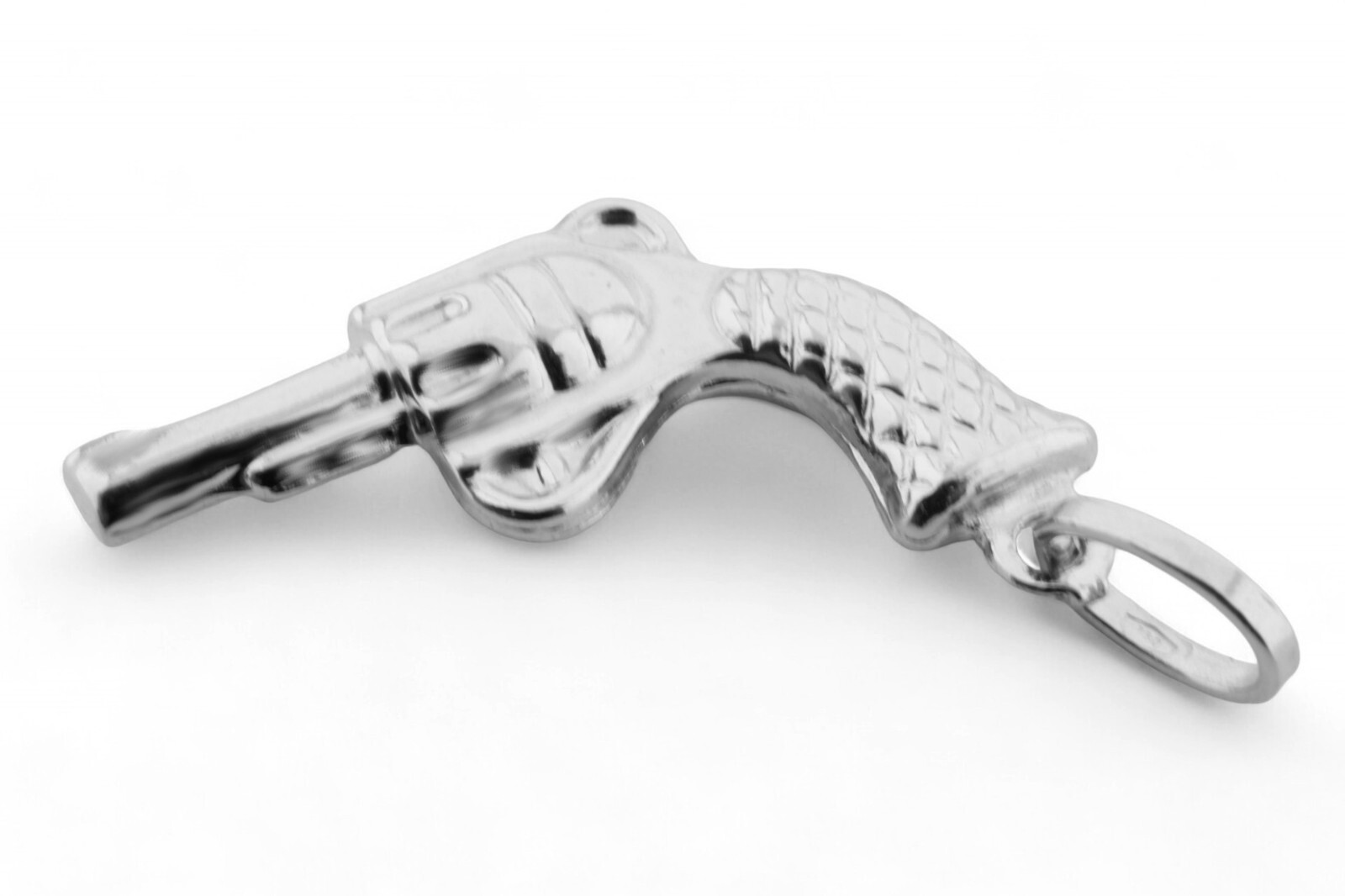 PISTOL SHAPED GIFT PENDANT ALL 18KT GOLD. 750/1000 GOLD 18kt.