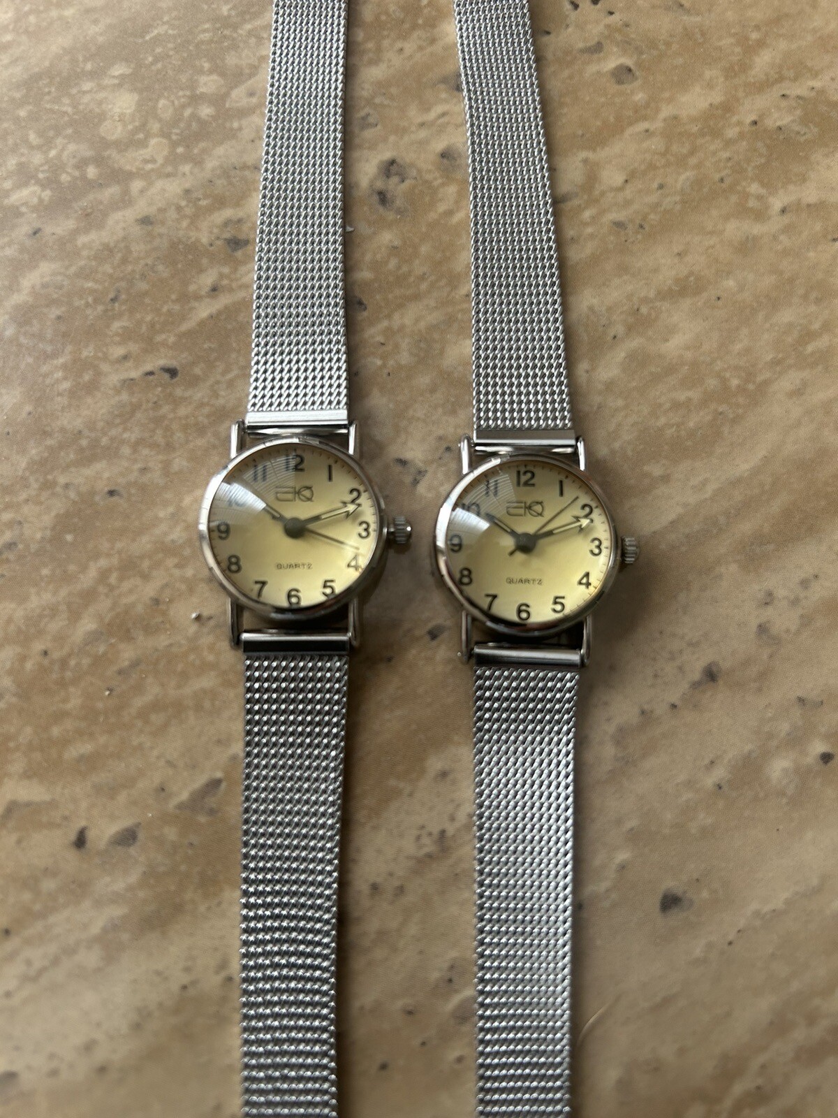 2 brand new EKO Silver Soft Mesh band Watches (the Buyer gets 2 Watches) USA
