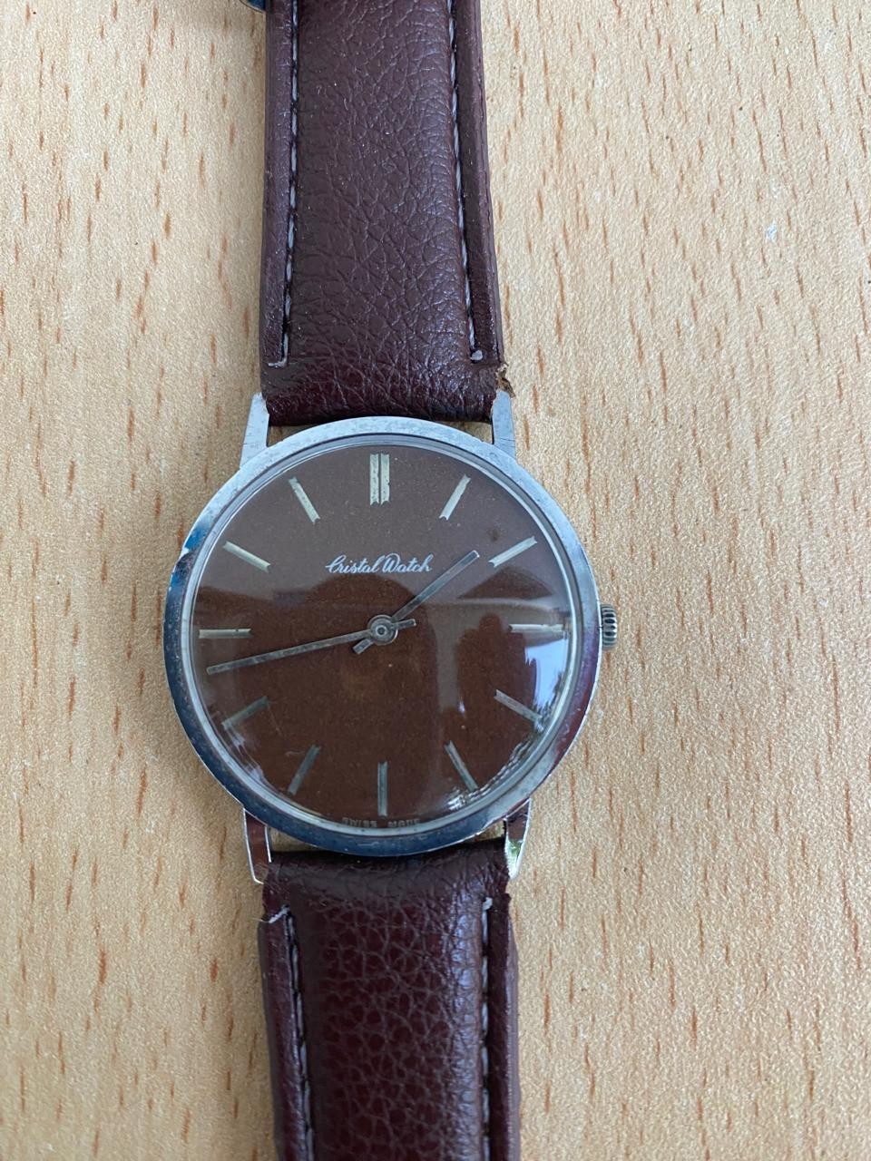 Vintage 1970s Men’s Cristal Watch Cal. 7010 17 Jewels Swiss Made 34mm Watch