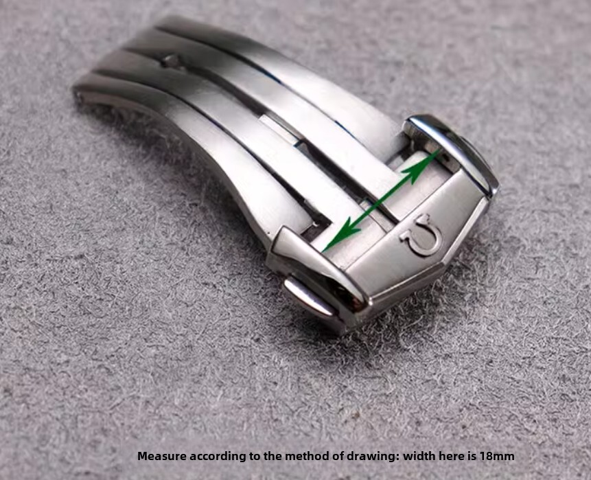 FOR Omega 18mm Stainless Steel Deployment Watch Clasp Buckle #94521893