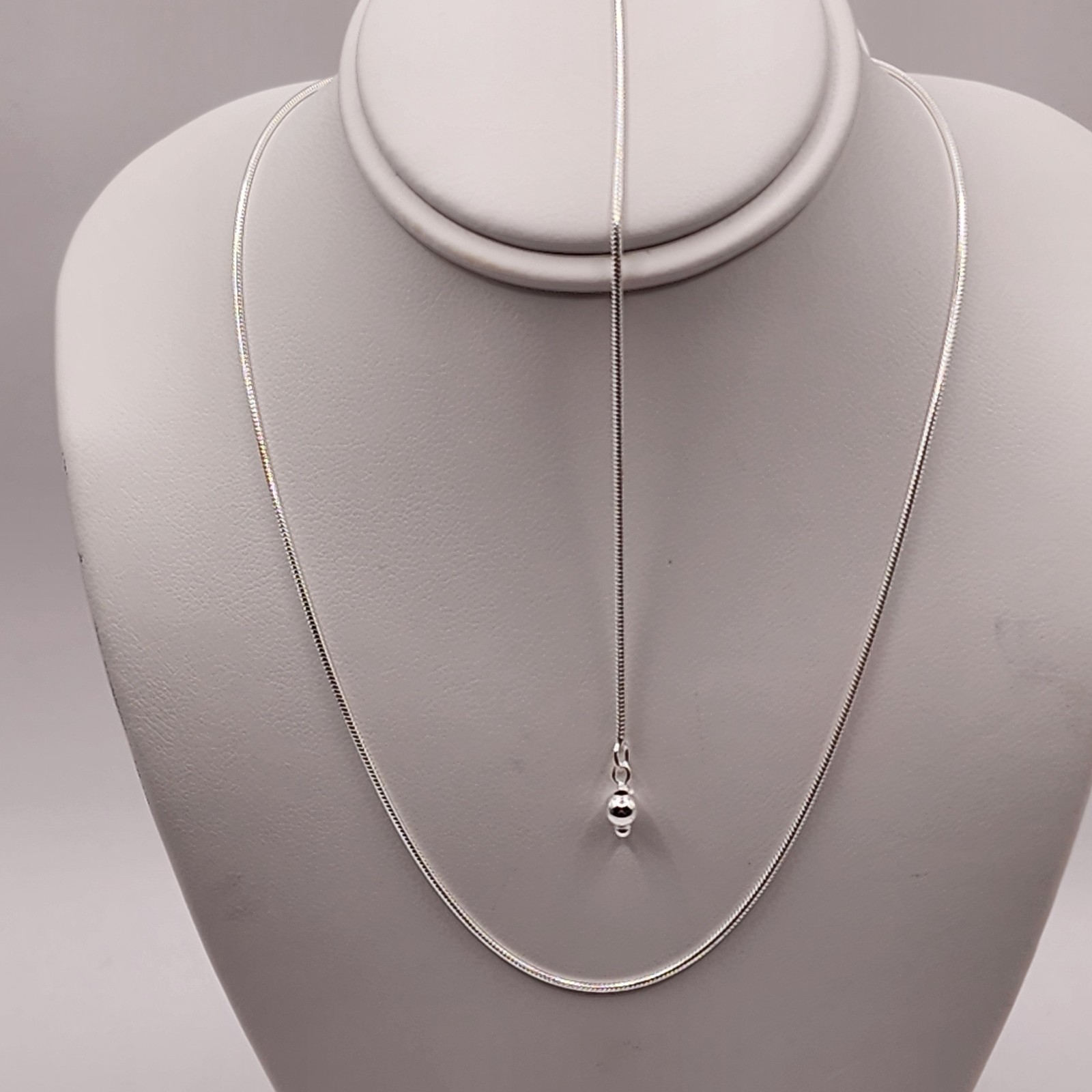 925 NEW Sterling Silver ITALIAN Ajustable Snake Chain 025- 22″ Length 1mm Width
