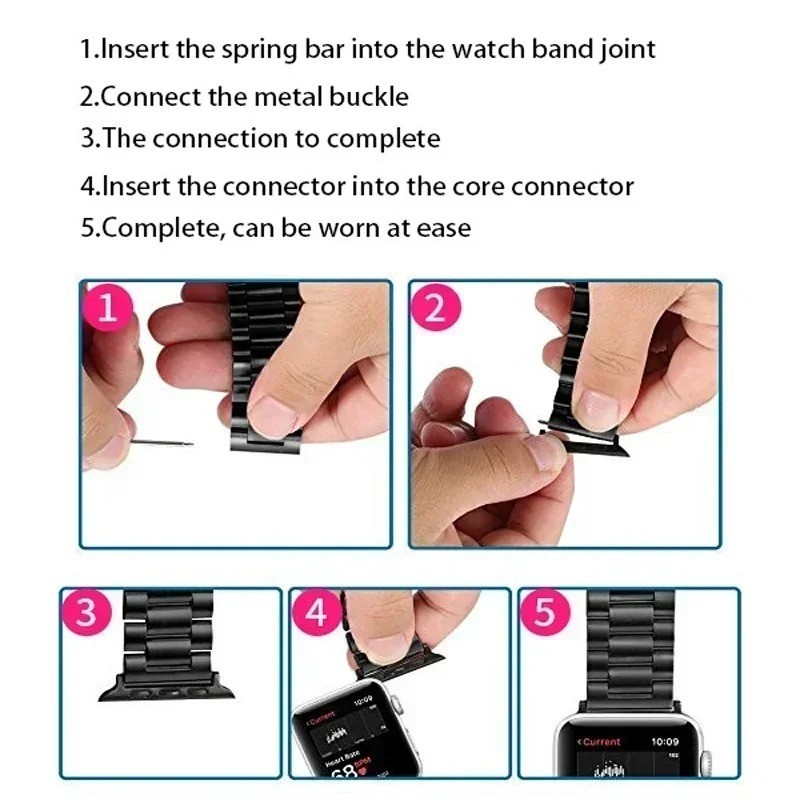 38mm 40mm 41mm 42mm 44mm 45mm Watch Band Connector Adapter For Apple Watch