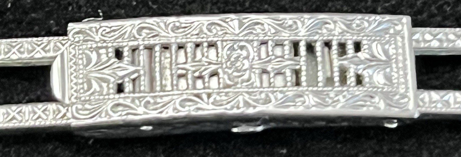 Vintage Nickel Silver Watch Band Sturdy Expansion Link Replacement Parts Repair